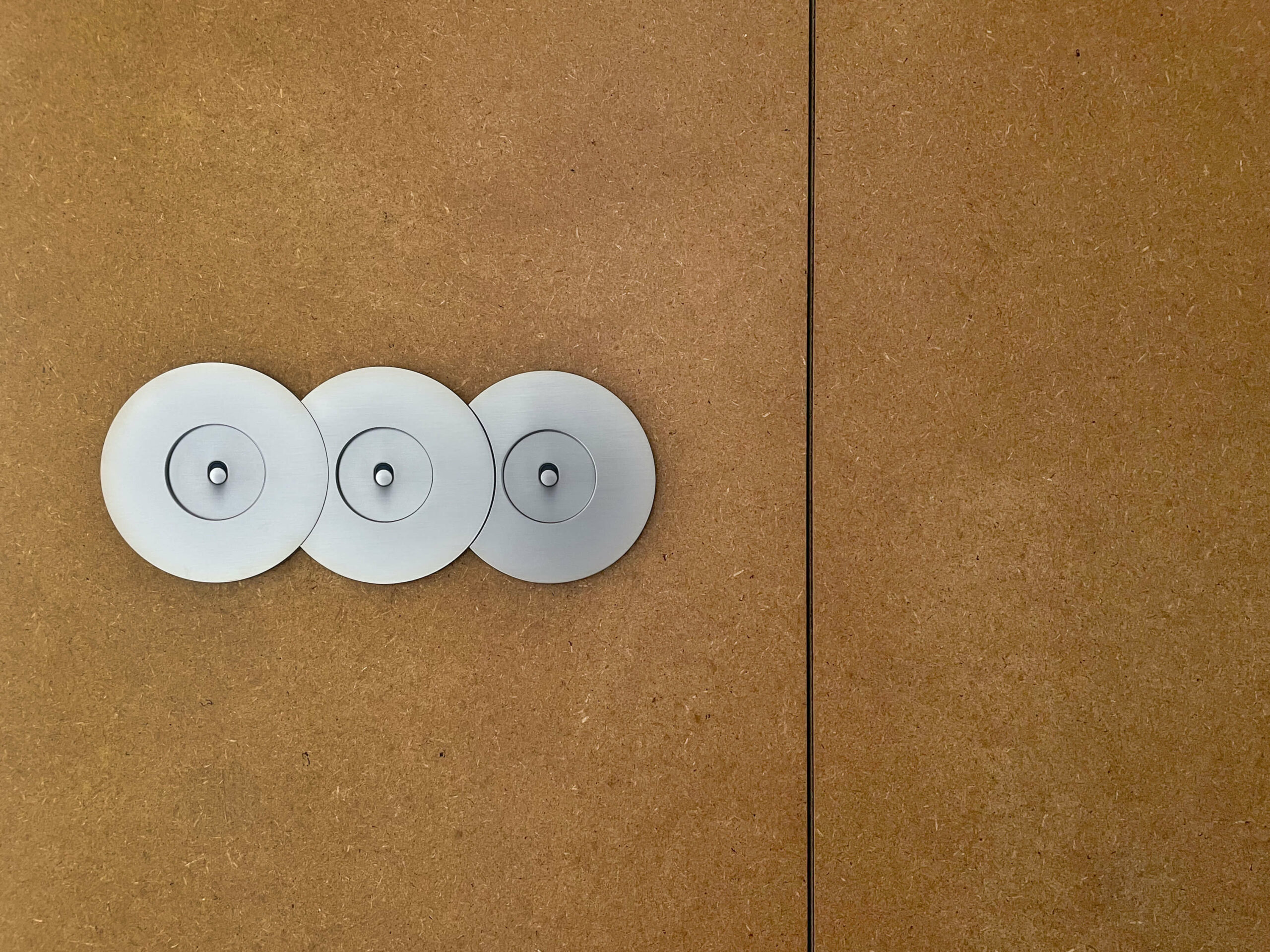 Close-up of lighting details in apartment design.