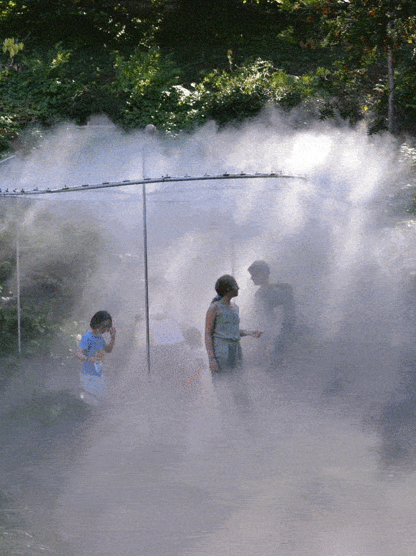 hoxar studio cloud mist architecture installation zurich concept