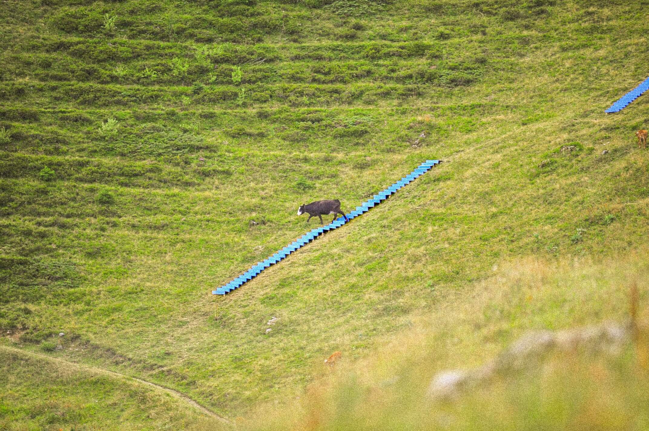 Fashion Show in the middle of villard switzerland