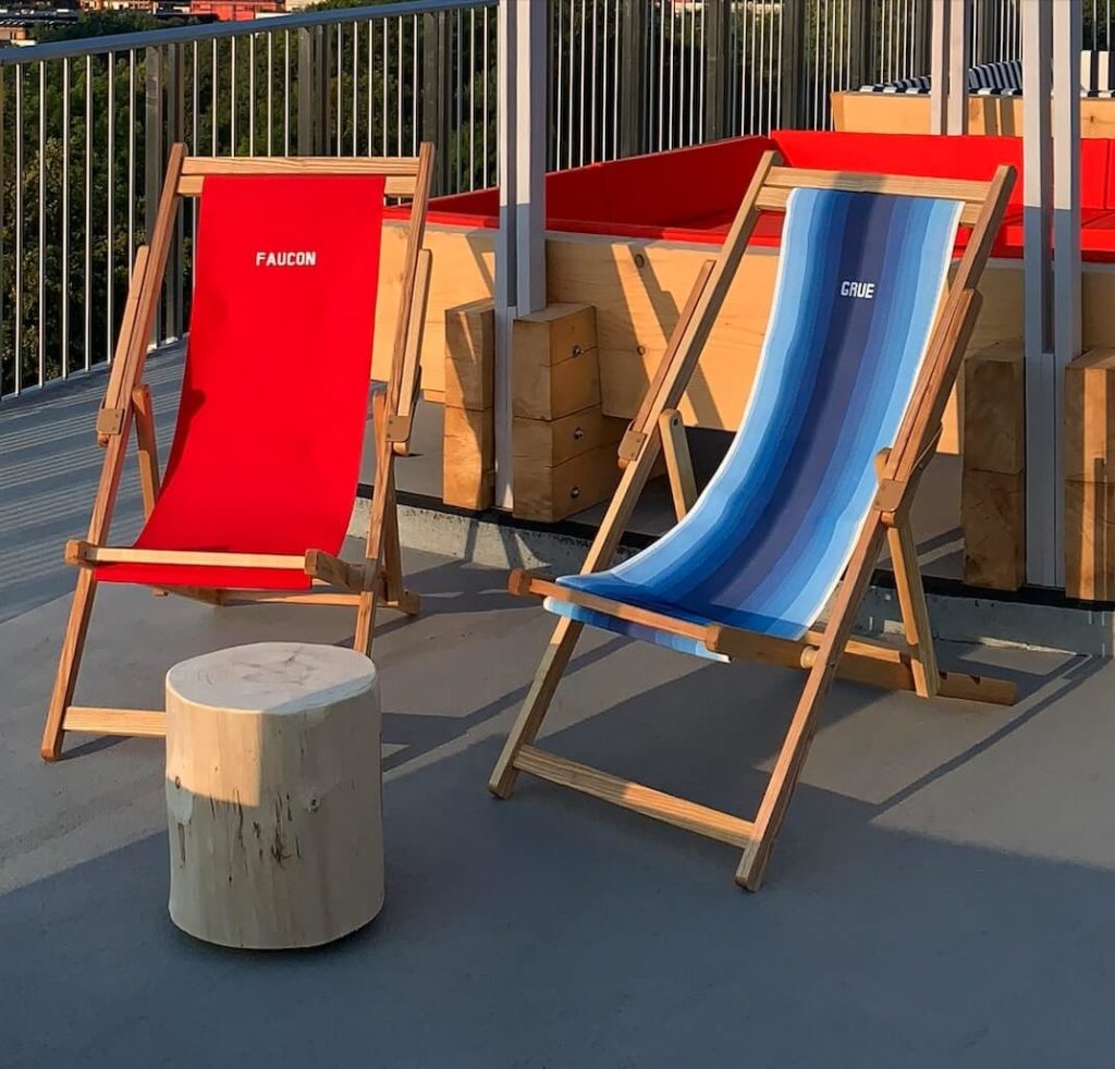 Comfortable Seating Options at Rooftop Bar Perchoir Lausanne