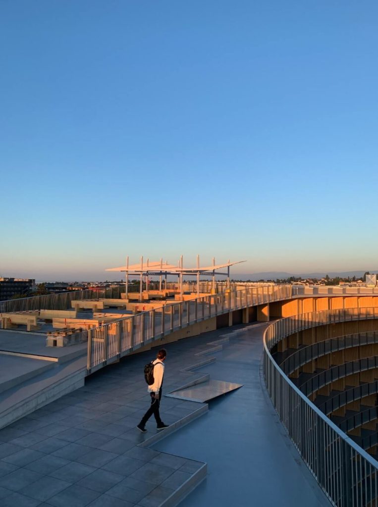 Breathtaking Sunset at Rooftop Bar Perchoir Lausanne