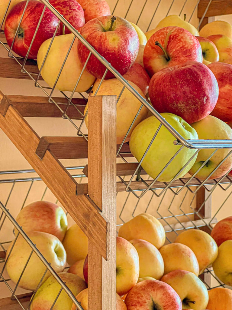 Tempting Apple Pastry at Swiss Bakery with Pastel Design