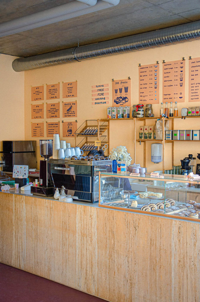 Elegant Marzocco Espresso Machine at Swiss Bakery