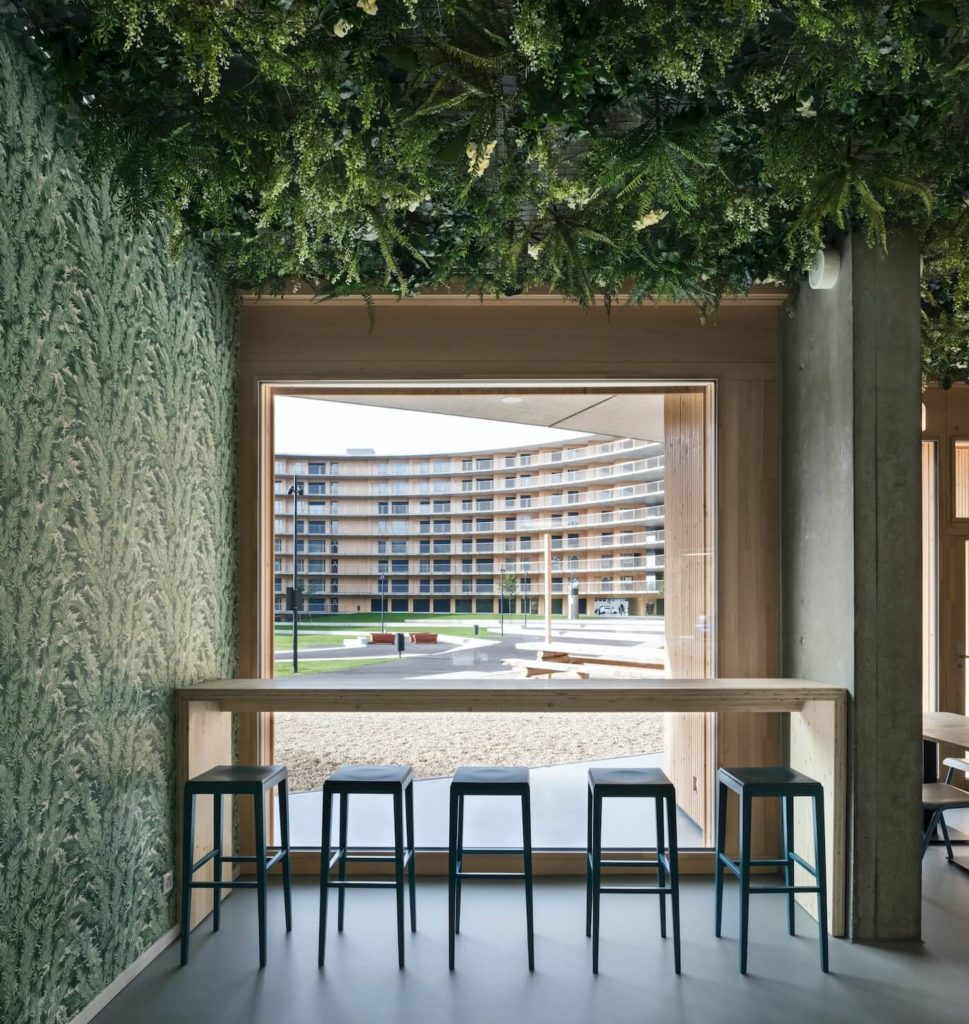 Lush Greenery and Plants at Vortex Restaurant Lausanne