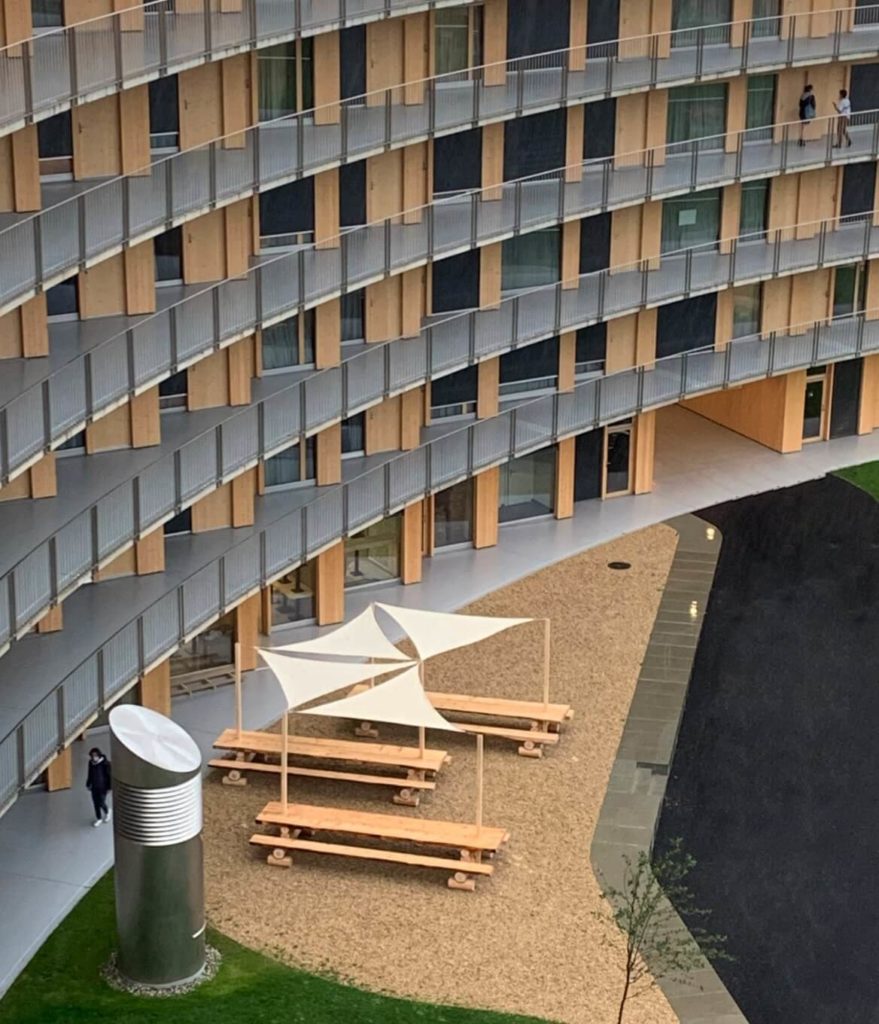 Inviting Terrace at Vortex Restaurant Lausanne